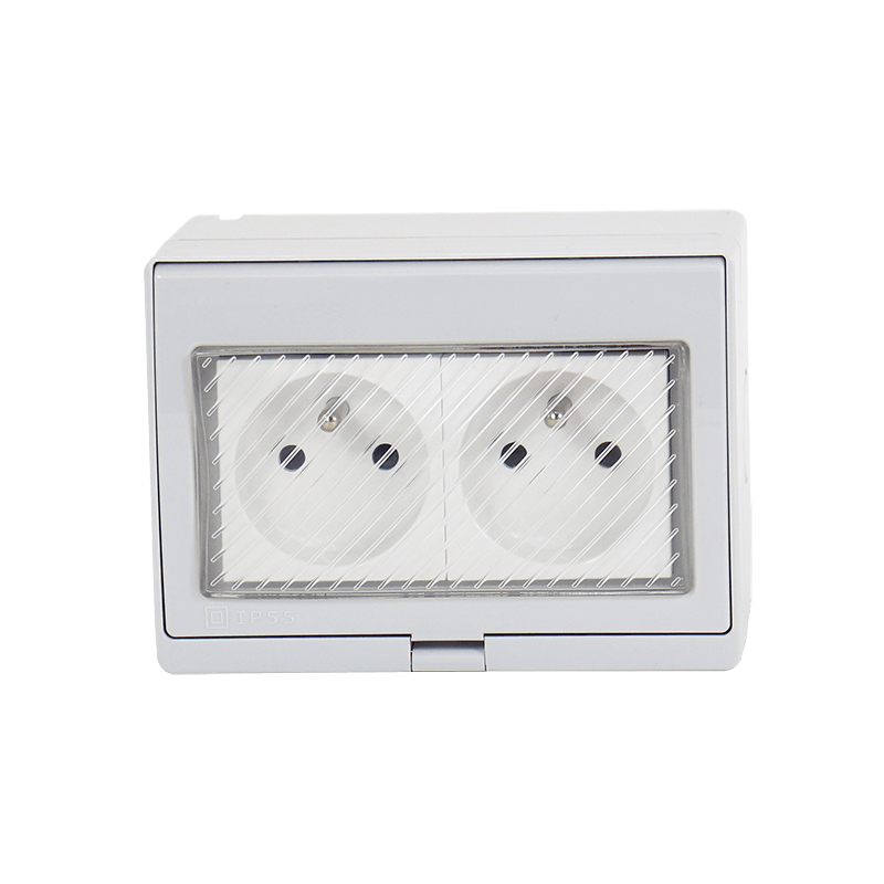 IP55 waterproof socket two-position French style