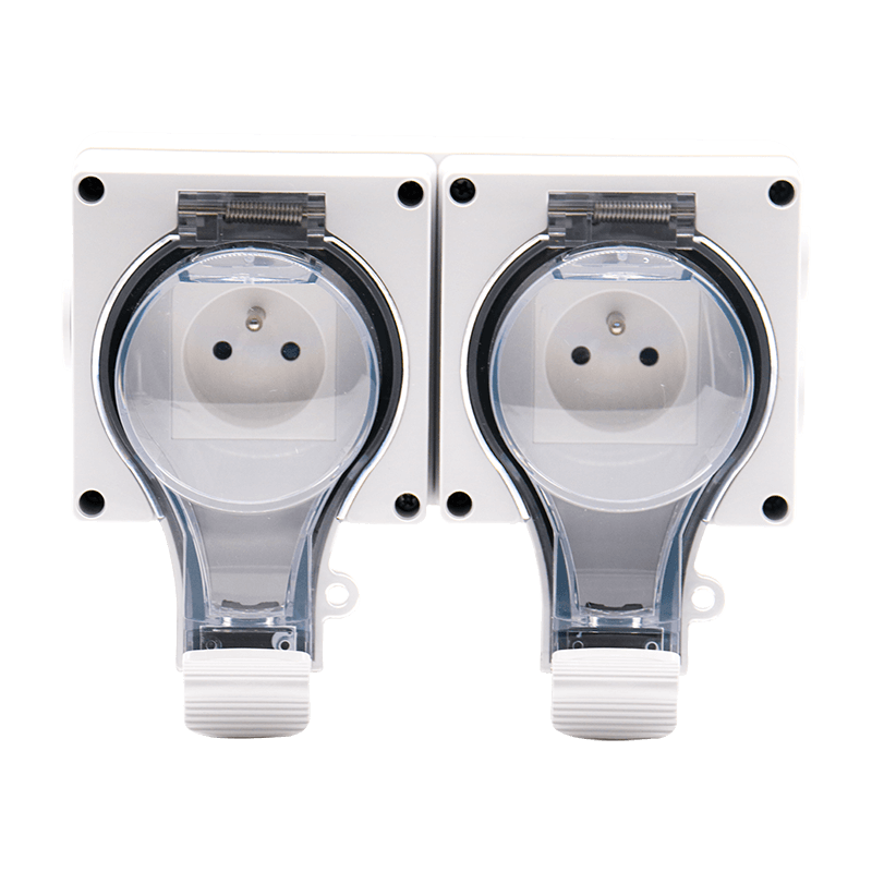 New IP66 waterproof socket two-position French style