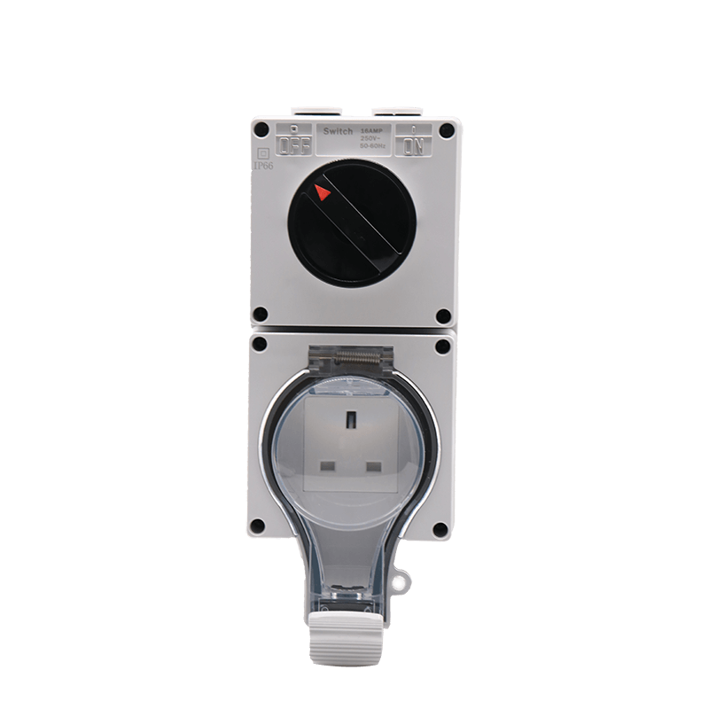 New IP66 waterproof socket one-position switch+one-position British style