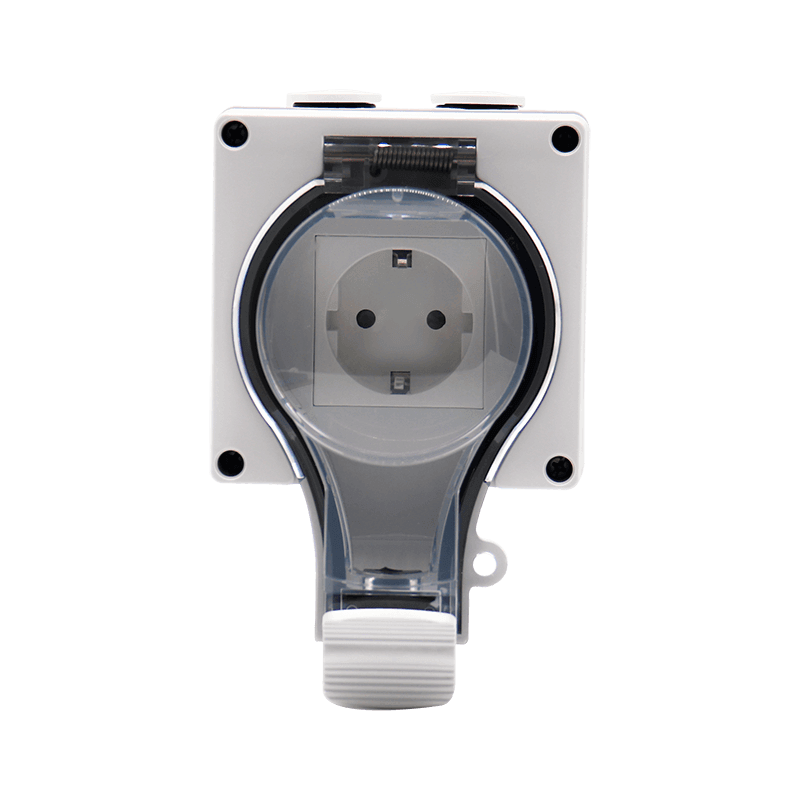 New IP66 waterproof socket one-position German style